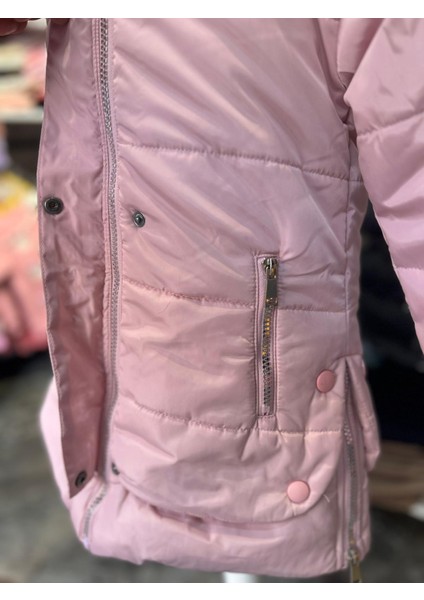 Kız Çocuk Kapüşonlu Mont modelleri