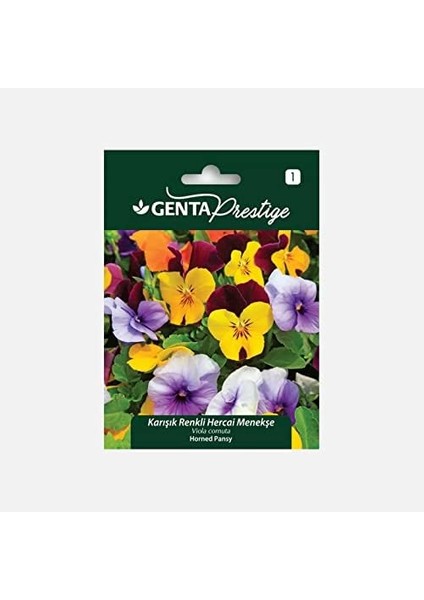 Genta Prestige Karışık Renkli Hercai Menekşe Çiçek Tohumu