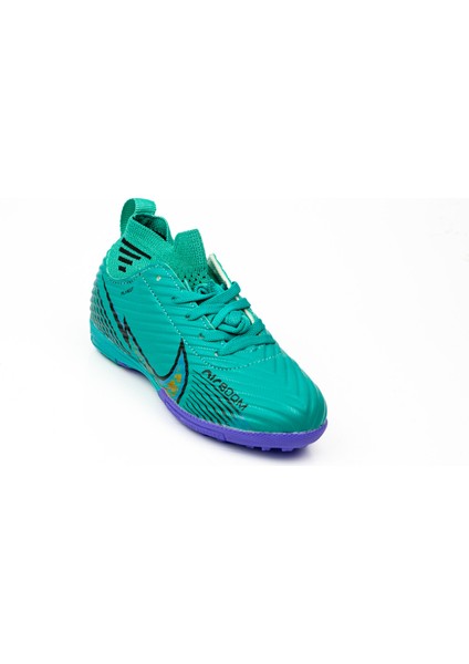 Twingo 585 Turkuaz Çoraplı Çocuk Halı Saha Ayakkabısı (28-32)