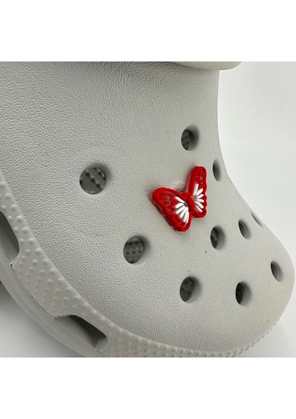 Terlik Süsü ve Aksesuarı , Çanta Süsü – Jibbitz 3D Küçük Boy Desenli Kelebek Figür Logo Aksesuar fiyatları