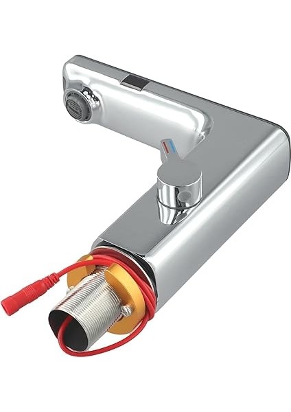 Teknolojisi ile Otomatik Sensör Mikser Musluk Dokunmatik Banyo Dokunun Dijital Ekran ile Sıcak ve Soğuk Su Krom Güverte Üstü Mikser Dokunun fırsatları