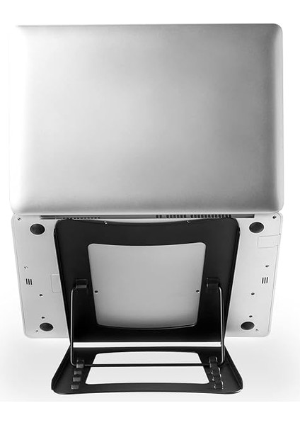 Dizüstü Bilgisayar Standı - 5 Pozisyonda Ayarlanabilir - 10 Inç Ila 15 Inç Dizüstü Bilgisayarlar Için - Sağlam Çelik - Siyah modelleri