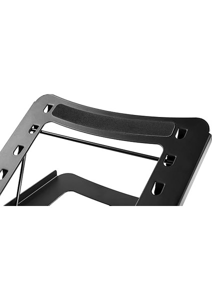 Dizüstü Bilgisayar Standı - 5 Pozisyonda Ayarlanabilir - 10 Inç Ila 15 Inç Dizüstü Bilgisayarlar Için - Sağlam Çelik - Siyah indirimleri