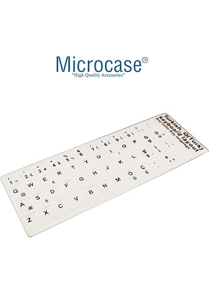 Türkçe Q Klavye Etiketi Laptop Macbook Pc Sticker - Beyaz fırsatları