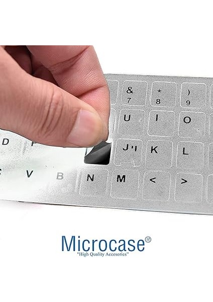 Türkçe Q Klavye Etiketi Laptop Macbook Pc Sticker - Beyaz indirimleri