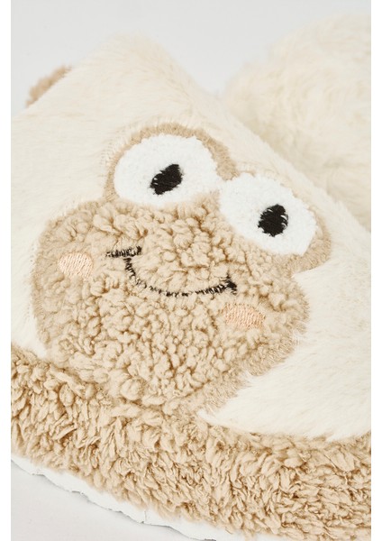 Ekru-Vizon Kurbağa Ev Terliği fiyatları