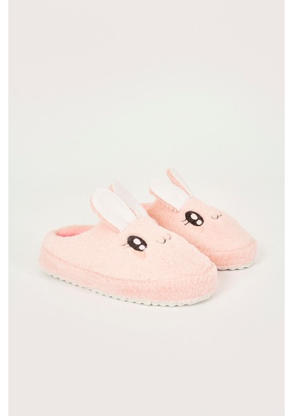 Pudra Tavşanlı Gondol Ev Terliği