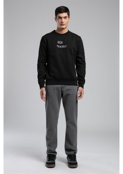 Desavvı Erkek O Yaka Sweatshirt Siyah