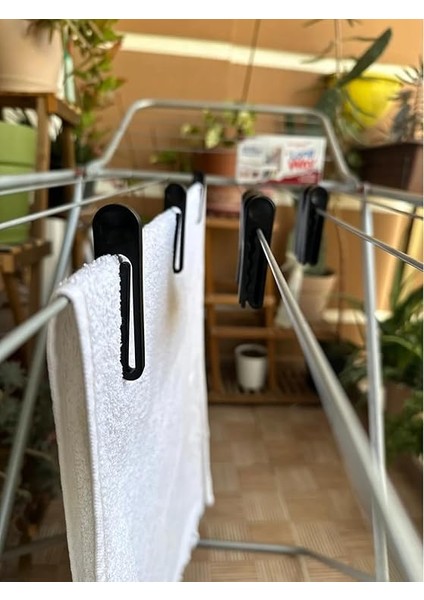 Way 20 Adet Yeni Nesil Iz Bırakmaz Ataç Mandal Dayanıklı Elbise Kurutma Mandalı (Siyah) fiyatları