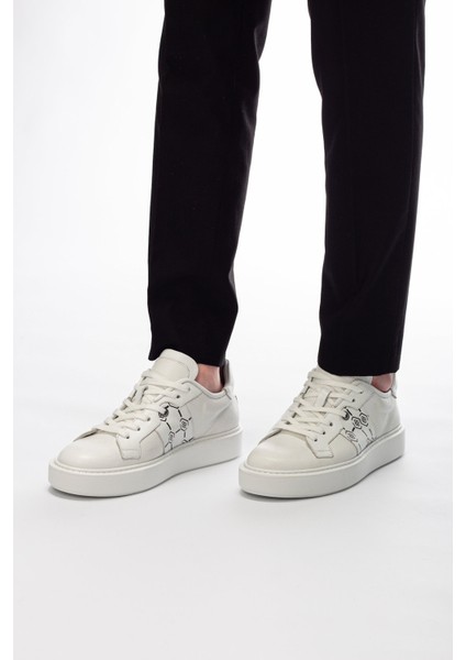 Berrat 5793 %100 Hakiki Dana Derisi Erkek Casual Sneaker Günlük Yürüyüş Ayakkabısı