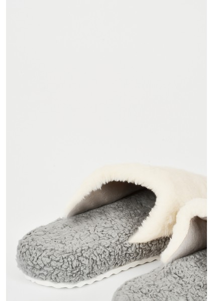 Ekru-Gri Kurbağa Ev Terliği modelleri