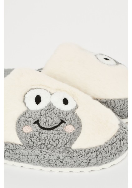 Ekru-Gri Kurbağa Ev Terliği fiyatları