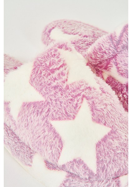 Pıjamonı Mor Yıldızlı Atom Ev Terliği fiyatları