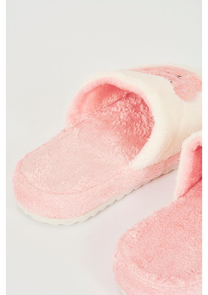 Pembe Eğlenceli Figür Ev Terliği modelleri