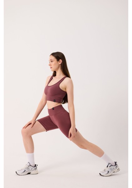 Essential Spor Şort Yüksek Bel Esnek Şekillendirici ve Toparlayıcı Seamless Tayt Kısa Şort indirimleri