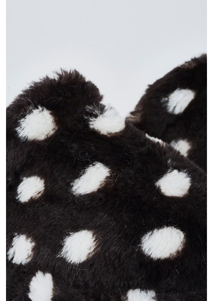 Siyah Puantiyeli Ev Terliği fiyatları