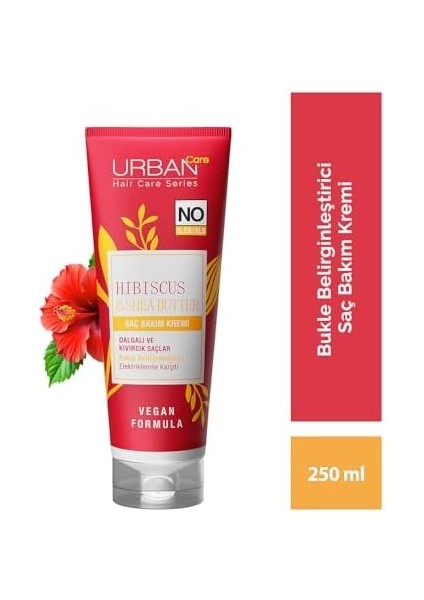 Urban Care Twisted Curls Hibiscus & Shea Butter Kıvırcık ve Dalgalı Saçlara Özel Saç Bakım Kremi Sülfatsız 250 Ml- Vegan fiyatları