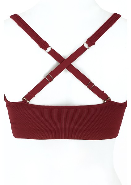 Bordo Light Invisible V Kesim Dikişsiz Sütyen fiyatları