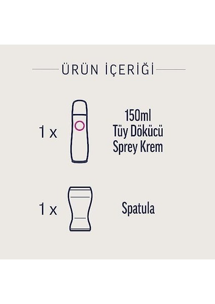 Veet Professional Tüy Dökücü Sprey Krem Hassas Ciltler Için 150 ml
