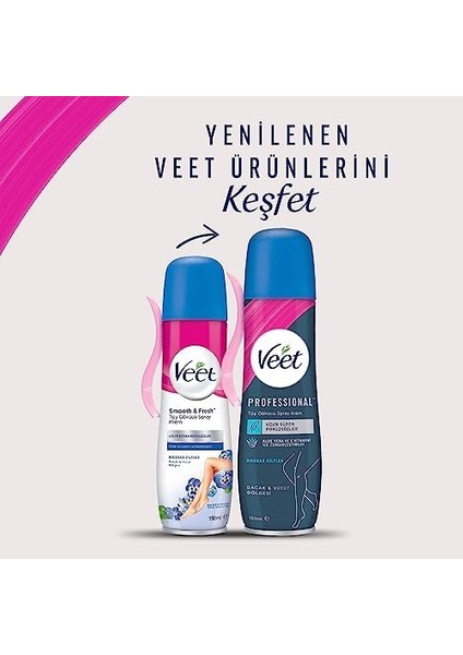 Veet Professional Tüy Dökücü Sprey Krem Hassas Ciltler Için 150 ml fiyatları