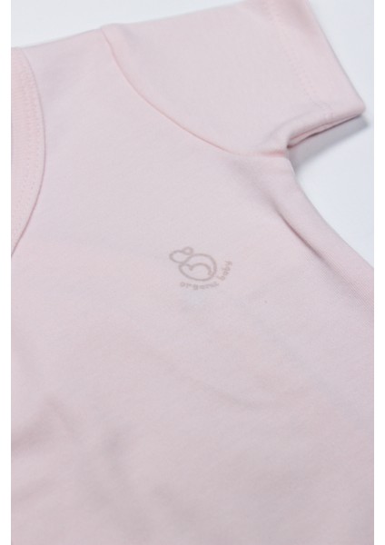 Bistyle Organik Natural Basic Style Kruvaze Yarım Kol Body BS17101 Pembe modelleri