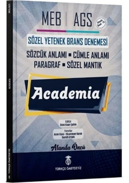 Meb Ags Sözel Yetenek Branş Denemeleri Türkçe Öabtdeyiz