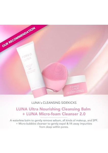 Foreo Luna 4 Mini Yüz Temizleme Fırçası ve Yüz Masaj Aleti - Premium Yüz Bakımı - Yüz Bakım Ürünlerinin Emilimini Artırır - Basit Cilt Bakım Araçları - Tüm Cilt Tipleri Için - Pearl Pink