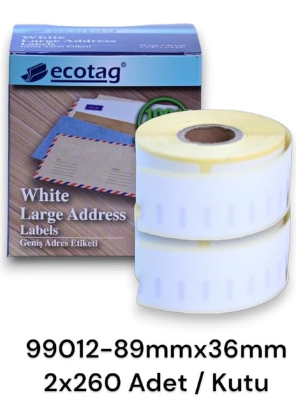 Dymo Labelwriter Etiket Muadili 89 mm x 36 mm - 520 Ad