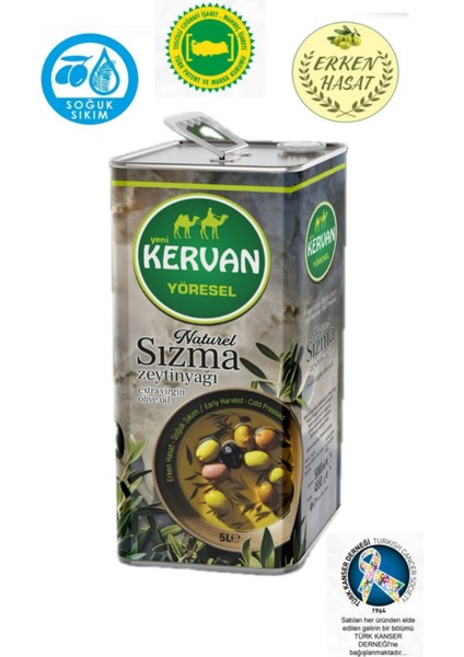 Soğuk Sıkım Natürel Sızma 5lt (4800GR) Zeytinyağı