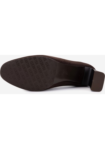 Kadın Hakiki Deri Kahverengi Süet Topuklu Ayakkabı 1135 1307 Bn Ayk SK25-26 Kahve Suet fırsatları