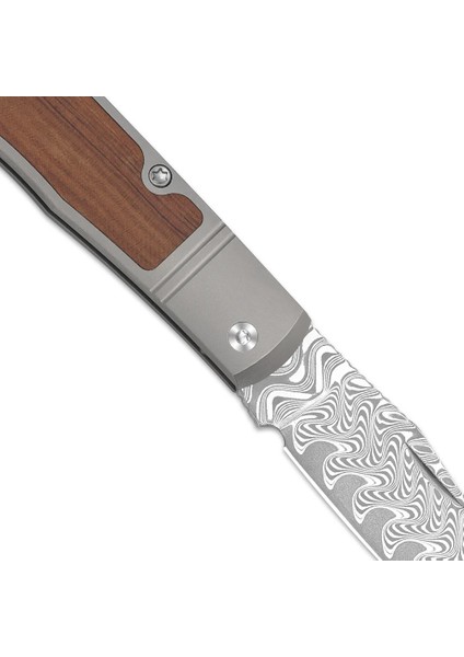 Trestle | Damascus | Titanium & Mkuruti Wood | V3761A2 indirimleri