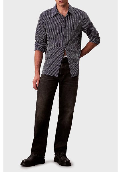 Pamuklu Straight Fit Normal Bel Düz Paça Jeans LV04RD724G01G Erkek Kot Pantolon LV04RD724G 01G