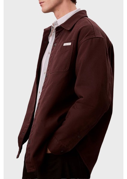 Pamuklu Relaxed Fit Logolu Düğmeli Ceket LV04RD729GEO5 Erkek Ceket LV04RD729G Eo5 fırsatları