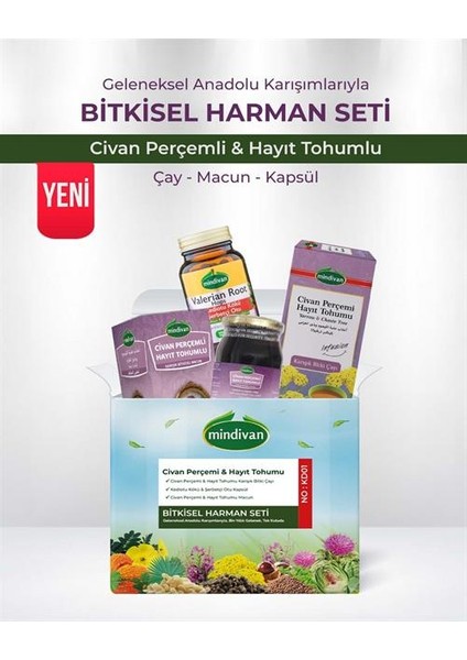 Civan Perçemi & Hayıt Tohumu Bitkisel Harman Seti No: KD01 fiyatları