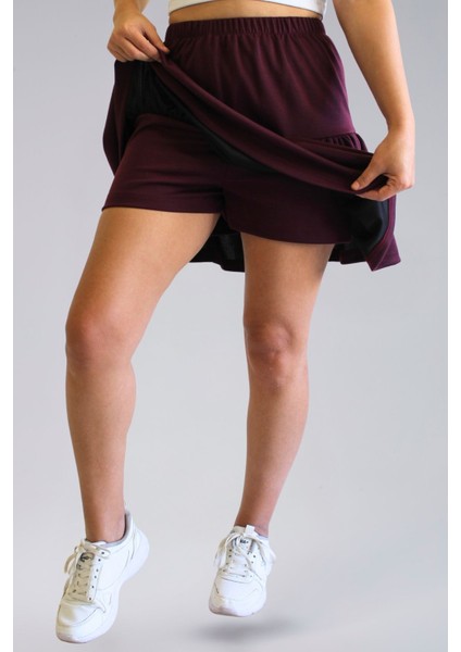 Mevsimlik Kadın Etek - Ecrin Kumaş Mevsimlik Mini Boy Kadın Şort Etek