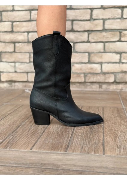 Alora Büyük Numara Uzun Kovboy Kadın Botu Suni Deri Western Stil fiyatları