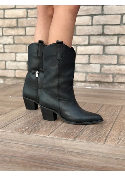 Alora Büyük Numara Uzun Kovboy Kadın Botu Suni Deri Western Stil modelleri