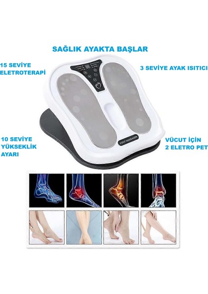 Ayak Masaj Cihazı Kumandalı Elektrikli Akupunktur Noktaları Ayak Bacak Terapisi fiyatları