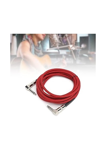 Kablosu, Esnek 6.35MM Gitar Amp Kordonu Oksijen Bakır Çekirdek Mikrofon Için Elektronik Organ Için Ekolayzır (JD6207) (JD6208) fiyatları