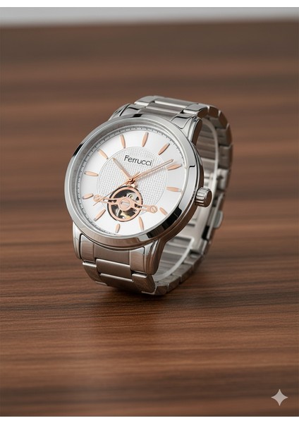 Ferucci Ferrucci Erkek Kol Saati Gümüş(Silver) Renk, Gümüş Kadran - Şık Metal Kordon, 2 Yıl Garantili fiyatları