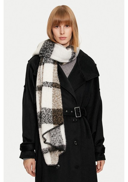 Kadın Onllıma Desenli Yumuşak Dokulu Atkı 15297979 Siyah