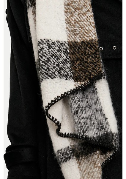 Kadın Onllıma Desenli Yumuşak Dokulu Atkı 15297979 Siyah modelleri