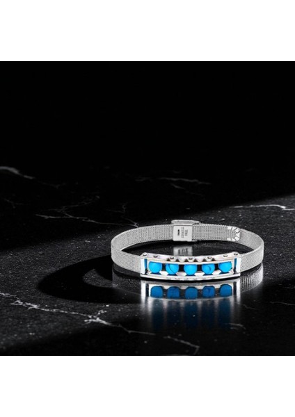 Turkuaz Taş ve Paslanmaz Çelik Bileklik 9592B23D3 fiyatları