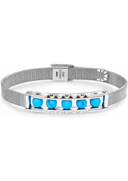 Turkuaz Taş ve Paslanmaz Çelik Bileklik 9592B23D3 fırsatları