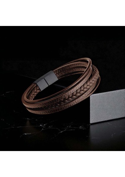 Kahverengi Çoklu Deri Bileklik 9593B1D3 fiyatları