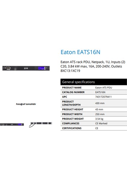 Ats (Otomatik Transfer Şalteri) - EATS16N fiyatları