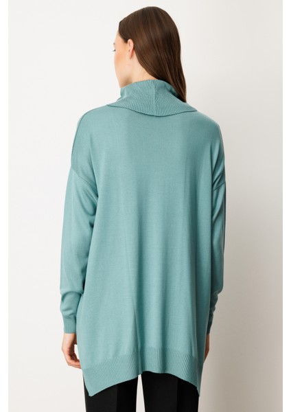 Kadın Balıkçı Yaka Tunik 65317 Mint fırsatları