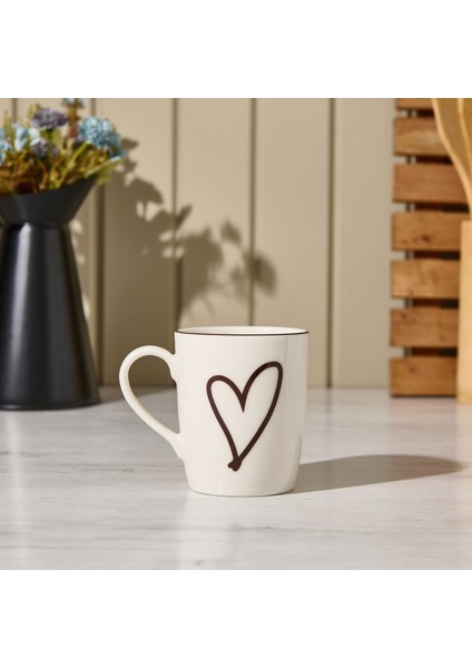 Kitchen Love Desenli Kupa - Beyaz - 290 ml