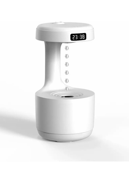 LZ599 Yerçekimsiz Hava Nemlendirici | 600 ml Kapasite | Dijital Saatli | Zarif Tasarım