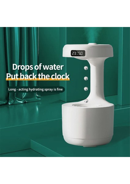 LZ599 Yerçekimsiz Hava Nemlendirici | 600 ml Kapasite | Dijital Saatli | Zarif Tasarım fiyatları